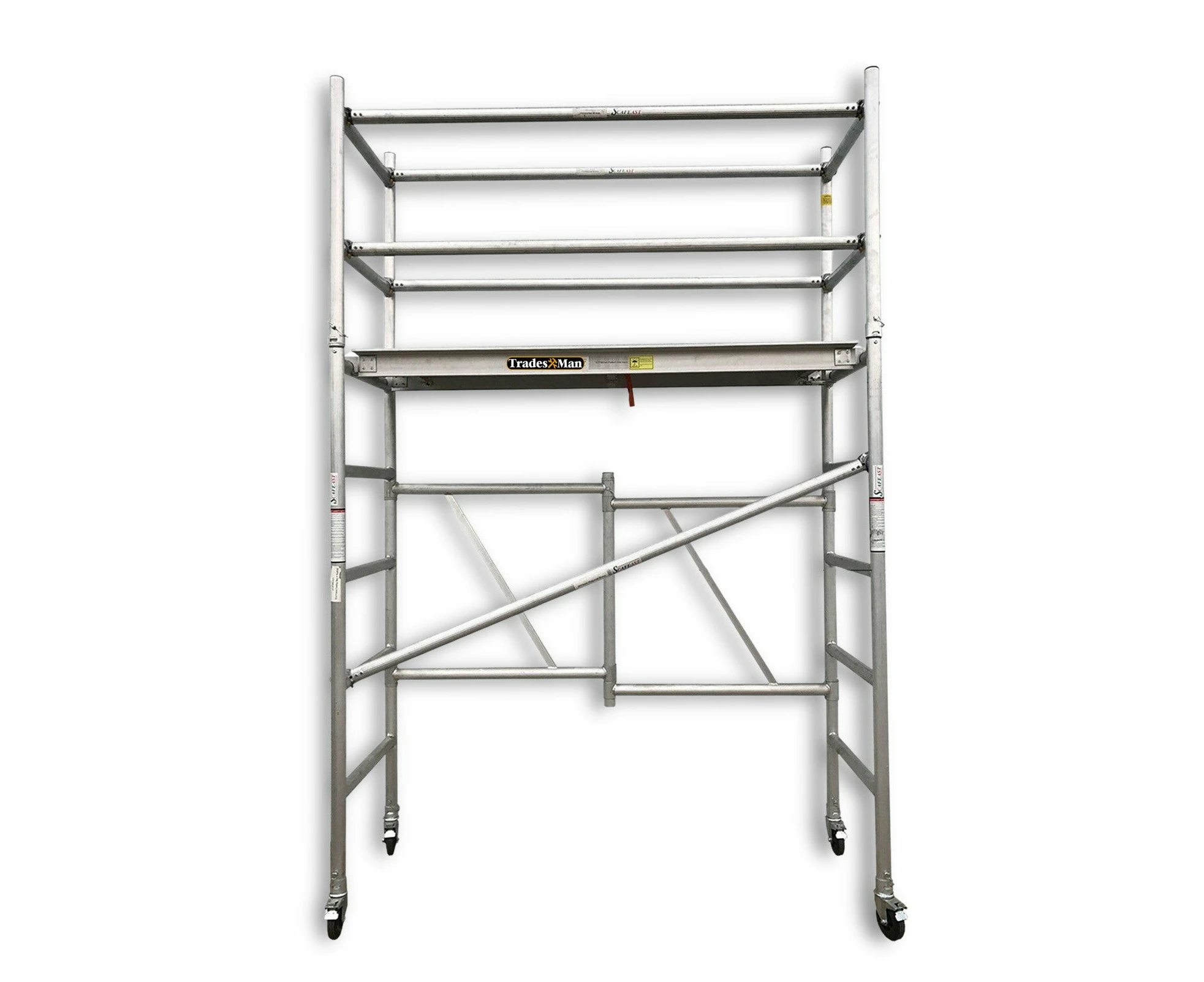 3.0M Aluminium Scaffold Mobile Tower Single Width Platform Height AU Standard