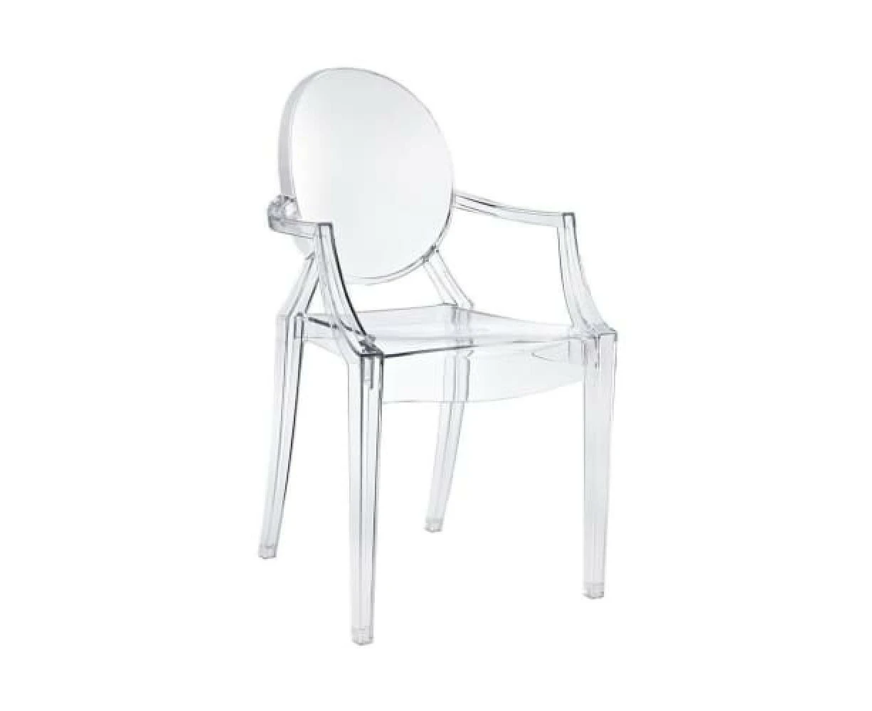 Set of 4 - Philippe Starck Replica Louis Ghost Dining Armchair - clear