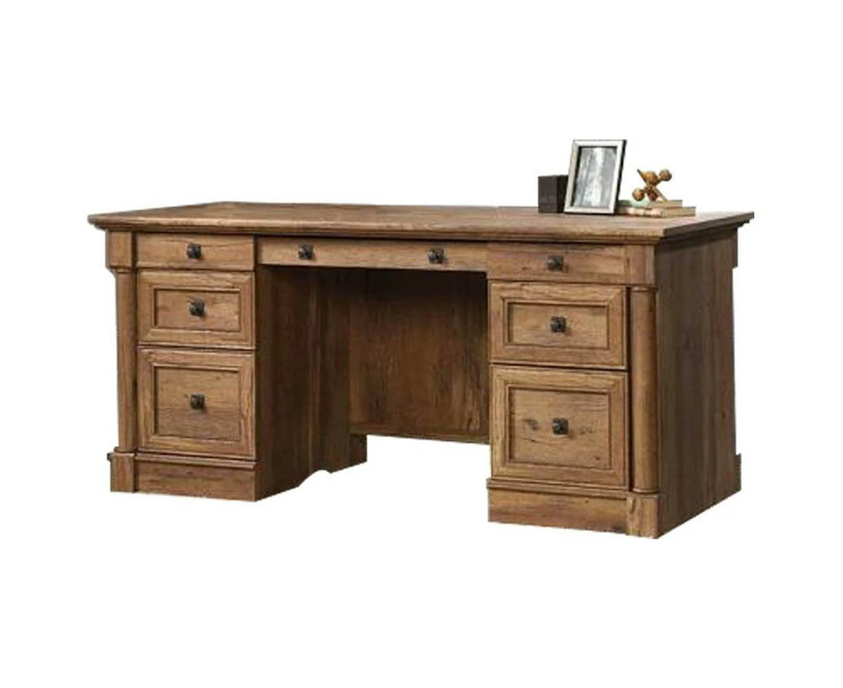 Palladia Executive Office Manager Desk - Vintage Oak