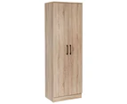 Nova 2-Door Multi-Purpose 5-Tier Cupboard Storage Cabinet - Light Sonoma Oak - Oak