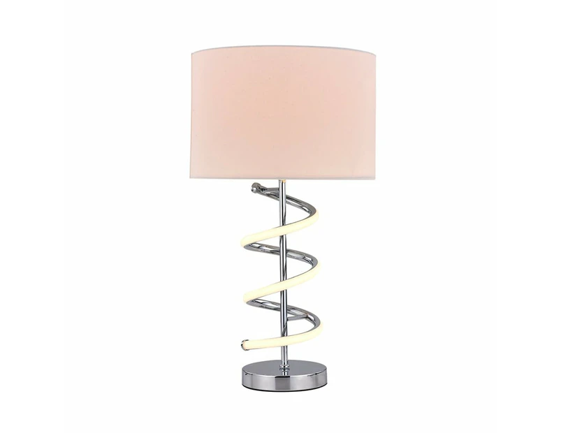 Carly Modern Elegant Table Lamp Desk Light - Chrome