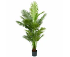 Glamorous Fusion Bright Green Areca Palm Tree Artificial Fake Plant Decorative 183cm In Pot - Green