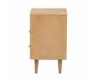 6IXTY Niche Nightstand Bedside Table Wooden Storage Cabinet - Natural