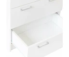 Lorenzo Chest of 5-Drawer Tallboy Storage Cabinet - White