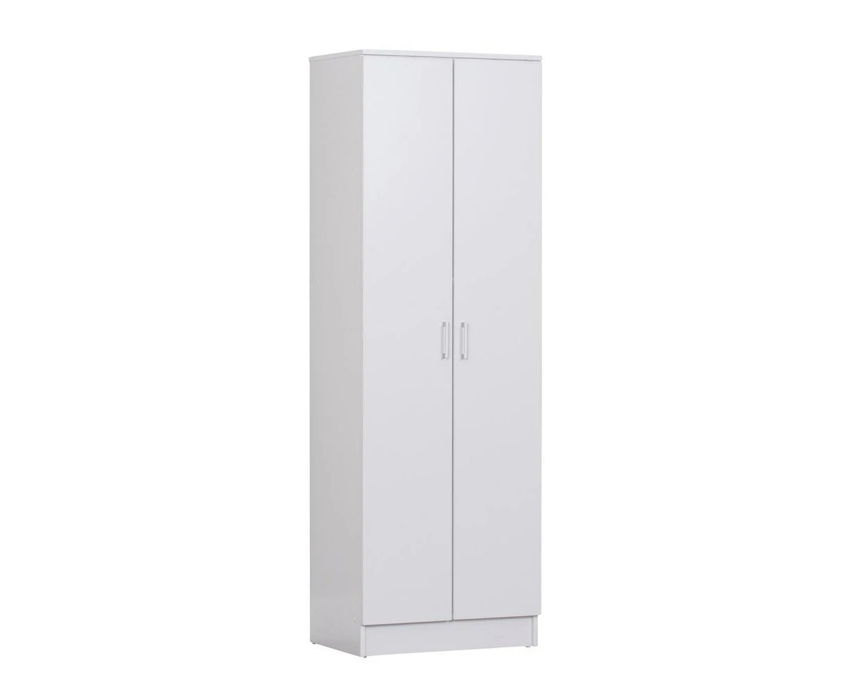 Nova 2-Door Multi-Purpose 5-Tier Cupboard Storage Cabinet - White