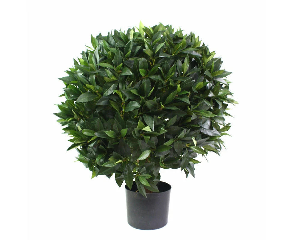 Glamorous Fusion Bay Leaf Topiary Artificial Fake Plant Flower Decorative 75cm In Pot