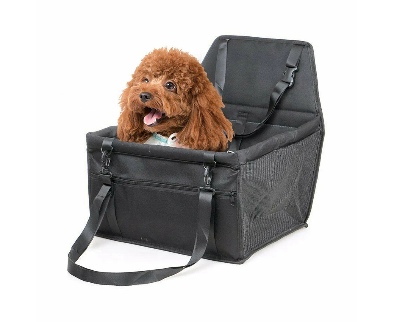 Waterproof Pet Booster Car Seat Breathable Mesh Safety Travel Portable Dog Carrier Bag