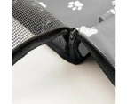 2X Waterproof Pet Booster Car Seat Breathable Mesh Safety Travel Portable Dog Carrier Bag Grey