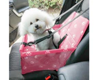 2X Waterproof Pet Booster Car Seat Breathable Mesh Safety Travel Portable Dog Carrier Bag Pink