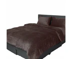 Bed Quilt Cover Bedding set Flannel Super King Size with Pillowcase Mink Winter