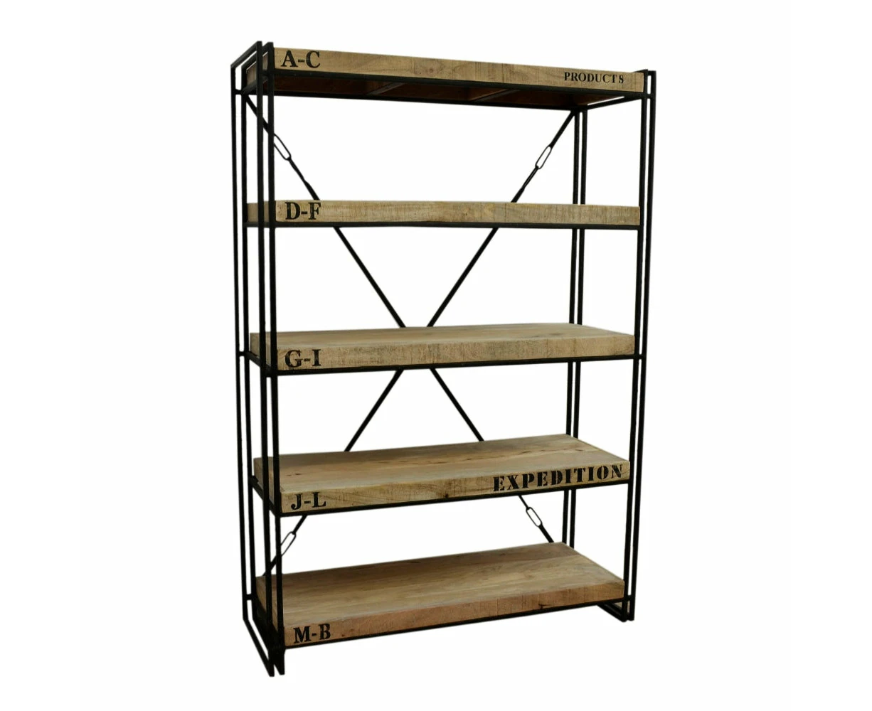 Exo Expedition Industrial Rustic Bookcase Display Cabinet