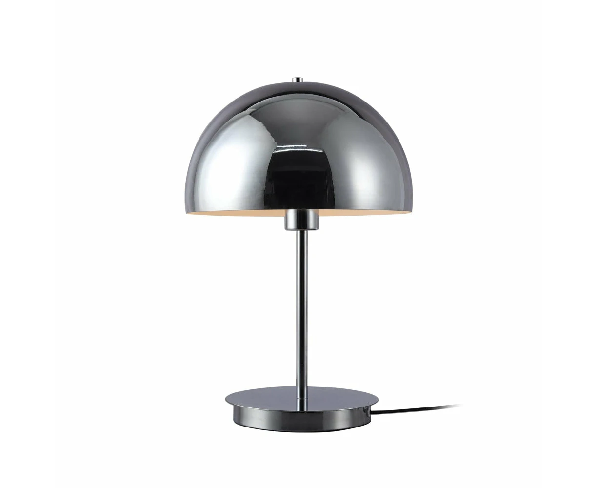 Toro Modern Semi Orb Metal Table Lamp Light Chrome