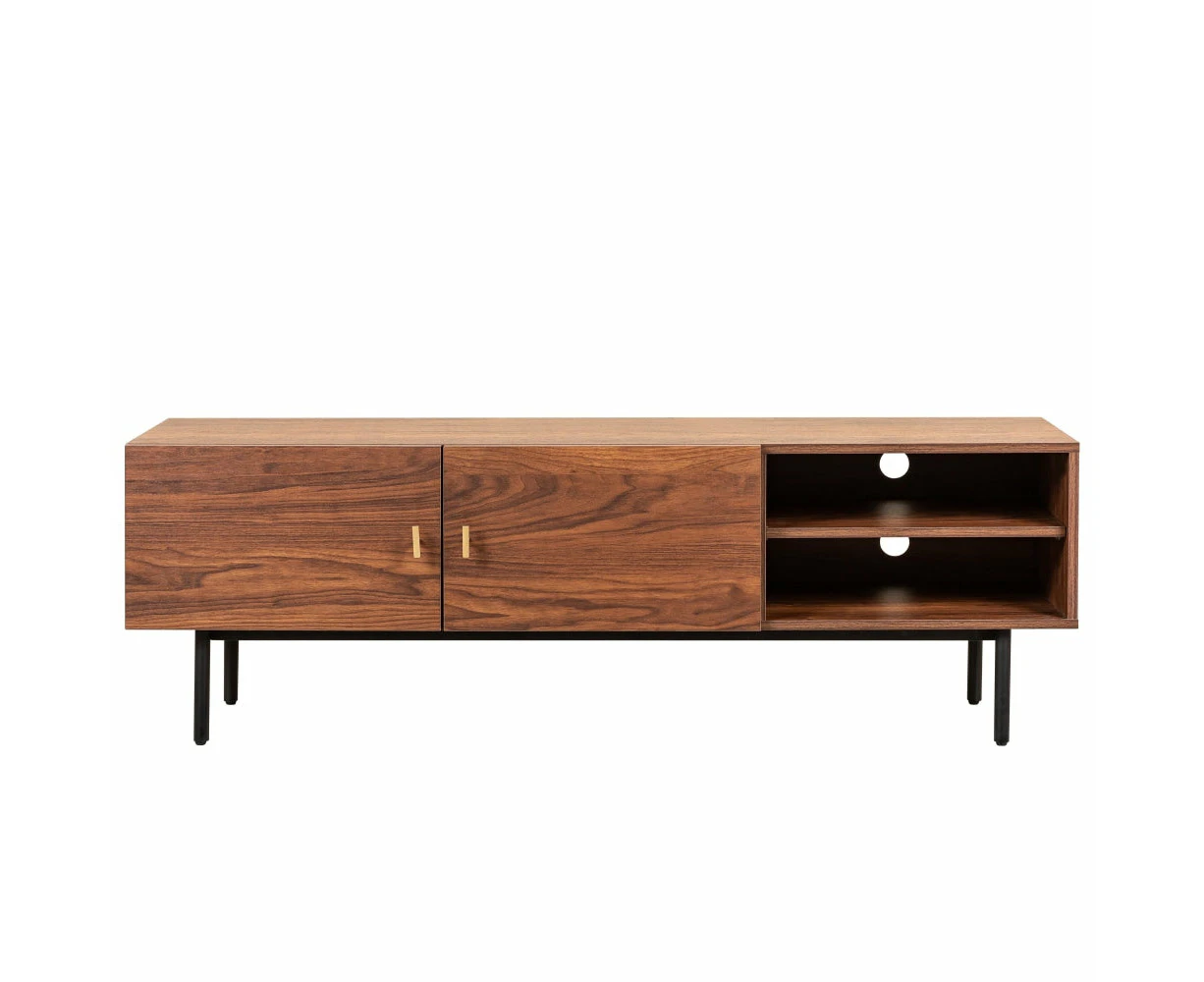 HomeStar Sweden Lowline TV Stand Entertainment Unit 150cm - Dark Timber