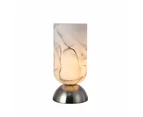 Ora Glass Shade Metal Base Touch Table Lamp Light White