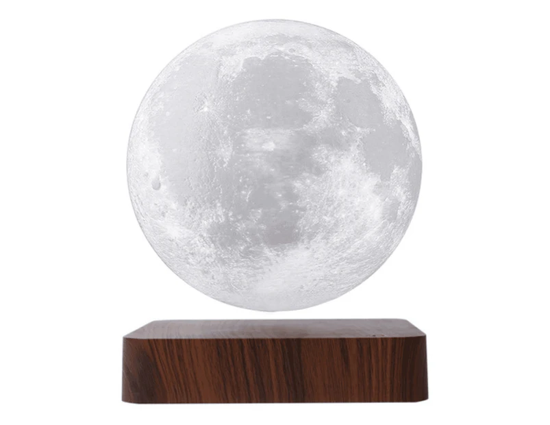 Magnetic Levitating 3D Moon Lamp LED light Desk Night Lamp - Dark Brown