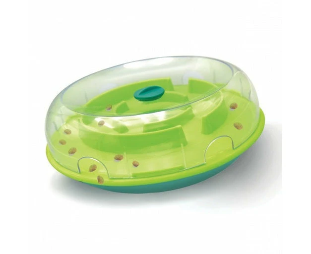 Wobble Bowl Food & Treat Dispensing Dog Toy (Green)