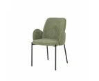 Raimon Furniture Set Of 2 Riley Knit Fabric Modern Kitchen Dining Chair - Sage