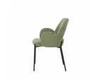 Raimon Furniture Set Of 2 Riley Knit Fabric Modern Kitchen Dining Chair - Sage