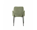 Raimon Furniture Set Of 2 Riley Knit Fabric Modern Kitchen Dining Chair - Sage