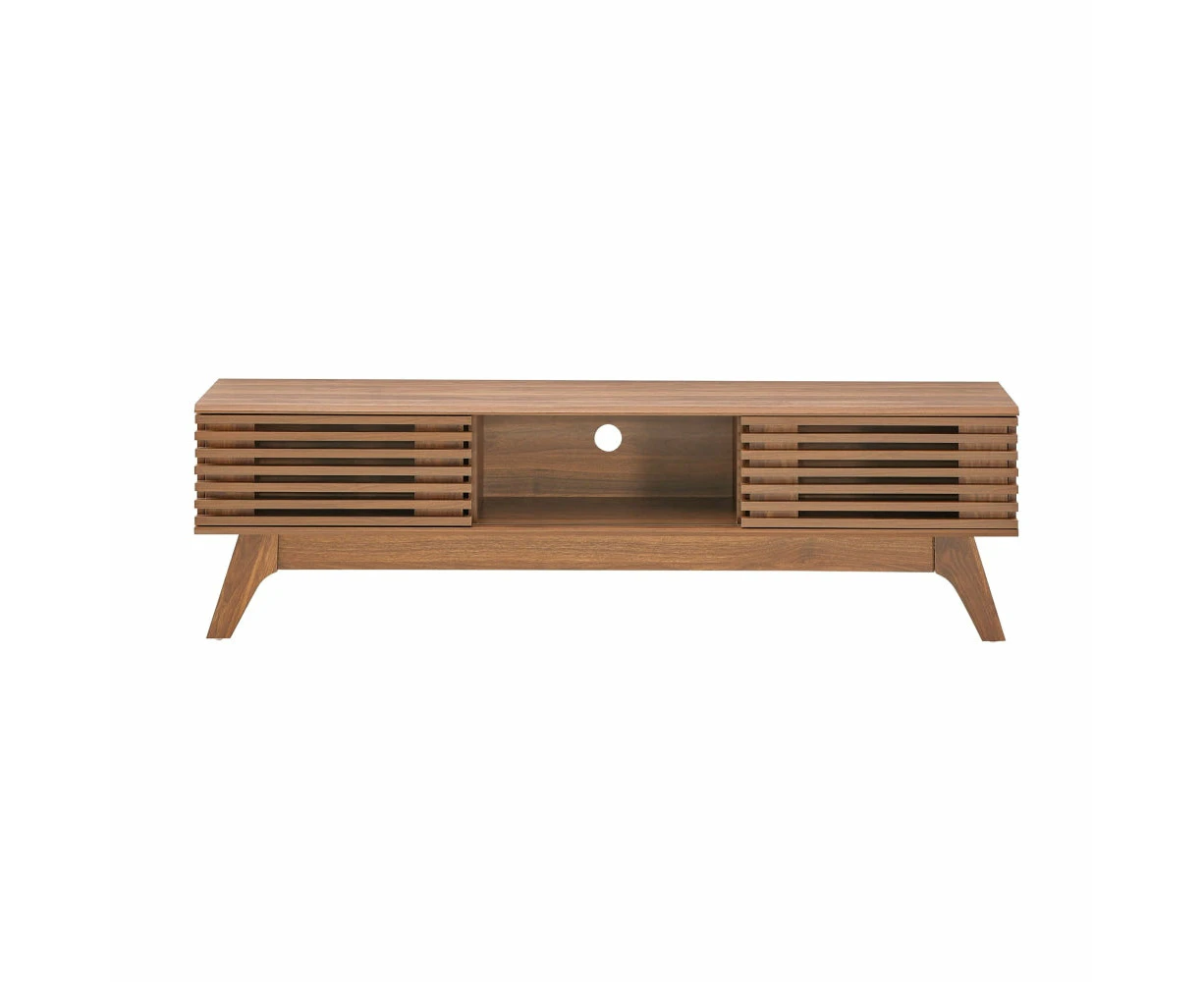 Design Square Camille Wooden Lowline Entertainment Unit TV Stand 150cm - Oak