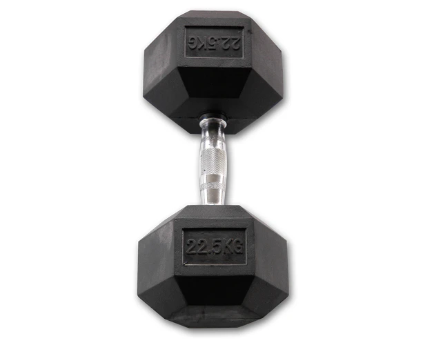 Body-Solid Rubber Coated Hex Dumbbell - 22.5 Kg