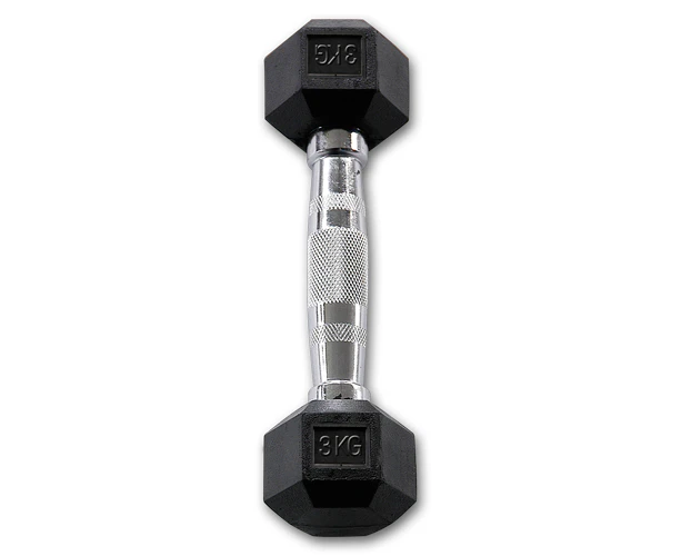 Body-Solid Rubber Coated Hex Dumbbell - 3 Kg