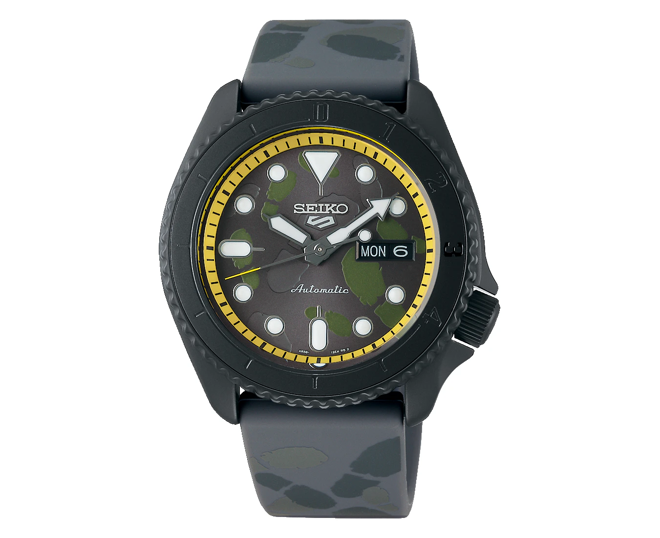 Seiko Black Silicone Watch