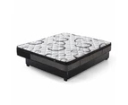Foret Bed Mattress 9 Zone Euro Top Bedding Memory Foam Back Support Super Firm 24cm Single Single Double Queen Size - King