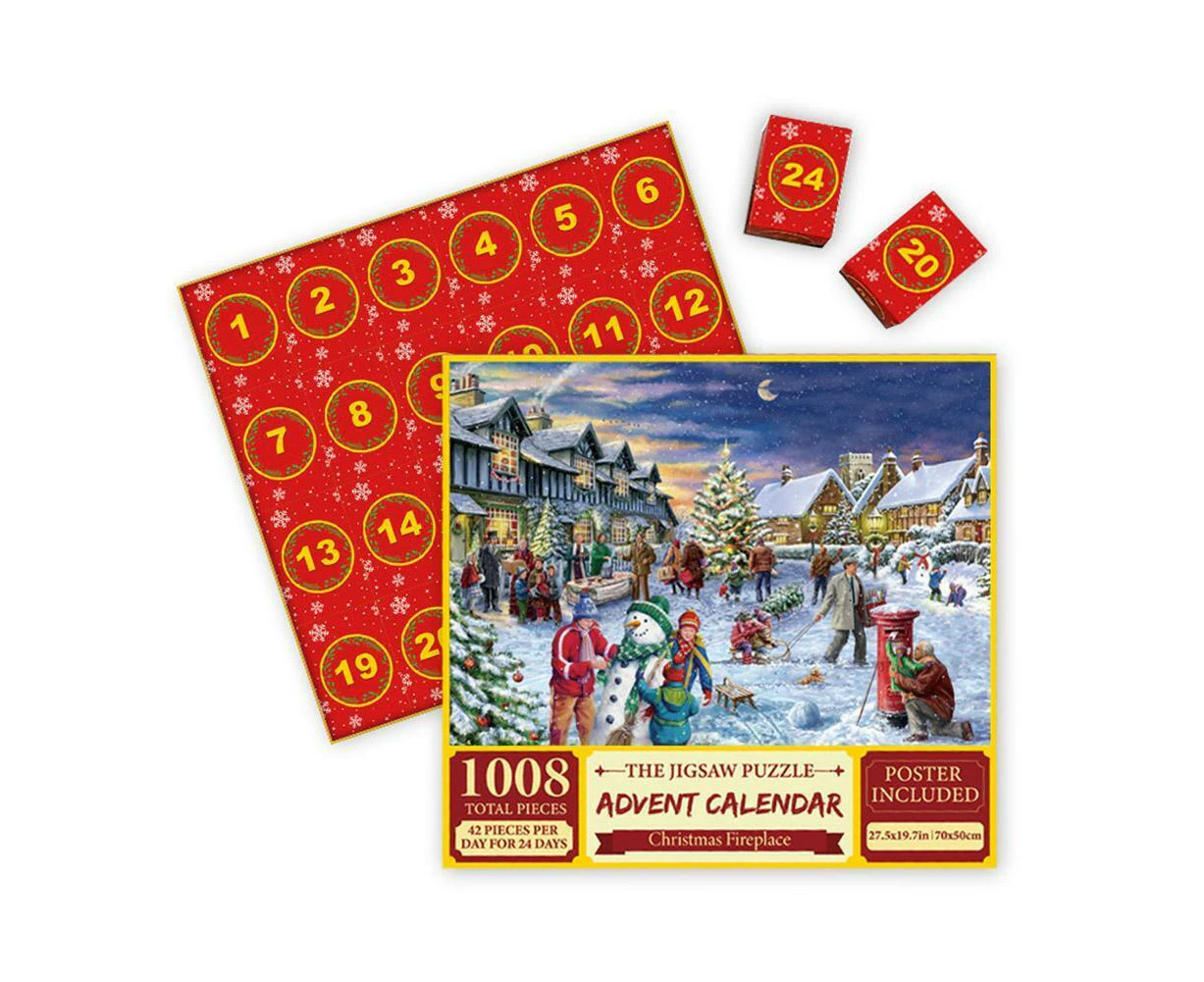 Christmas Advent Calendar 2023 Christmas Jigsaw Puzzle, ChristmasJigsaw Puzzle 1000PCS, Christmas Gifts For Adults And Kids Countdown - M