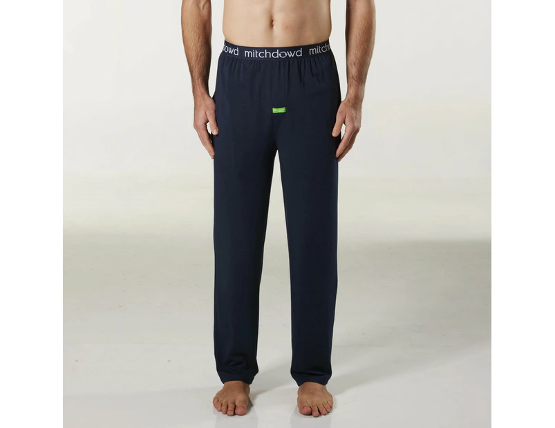 Mitch Dowd - Men's Soft Bamboo Knit Sleep Pants - Navy