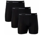 Mitch Dowd - Men's Stretch Cotton Comfort Trunks 3 Pack - Black