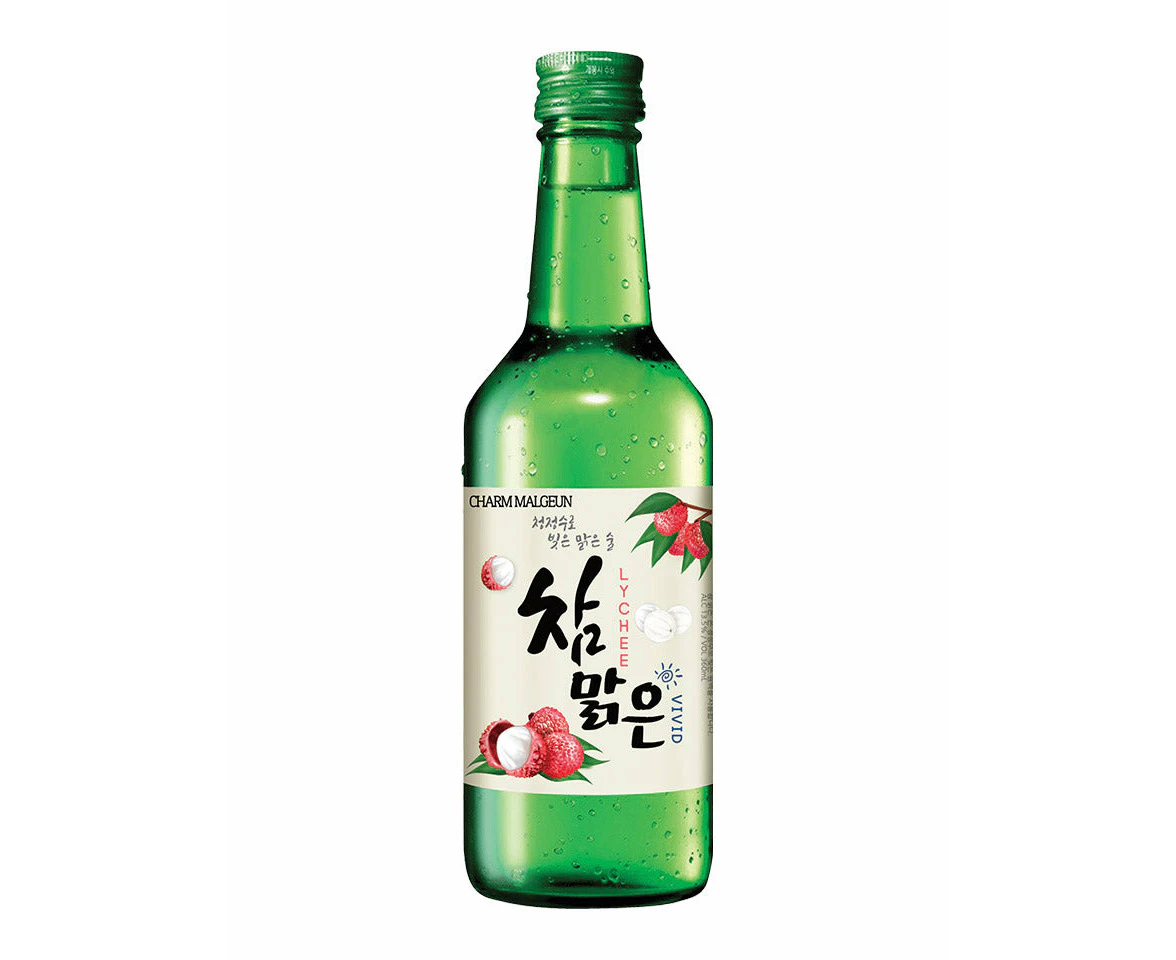 Charm Malgeun Vivid Lychee Flavoured Soju 360ml