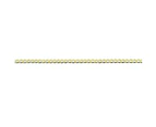 Bevilles Curb Necklace 9ct Yellow Gold Infusion 45cm