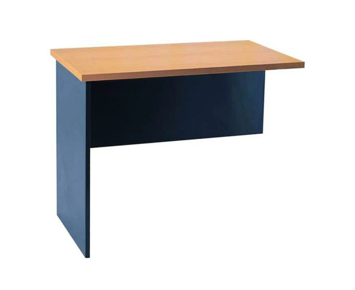 Mantone Return Office Desk - Select Beech an Ironstone