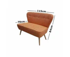 6IXTY Atom Lounge 2-Seater Sofa - Orange - Orange