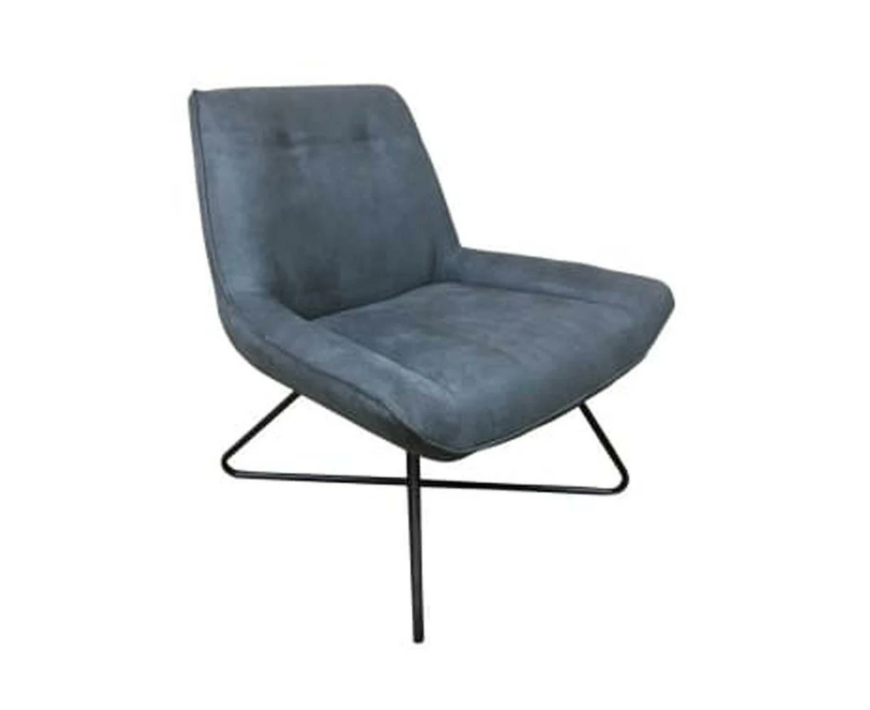 6IXTY Swing Modern Scandinavian Accent Lounge Chair - Charcoal