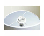 Emery Crystal Base Table Desk Lamp - White Shade
