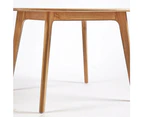 6IXTY Convair Scandinavian Oak Round Dining Table - 130cm