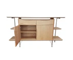 6IXTY2 Scandinavian Sideboard Buffet Unit Storage Cabinet - Oak - Oak