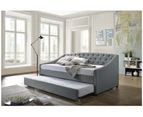 Anderson Fabric Daybed With Roll-Out Trundle - Light Grey