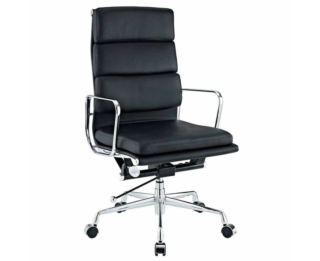 Eames Replica Soft Pad Management Office Chair - High Back - Black