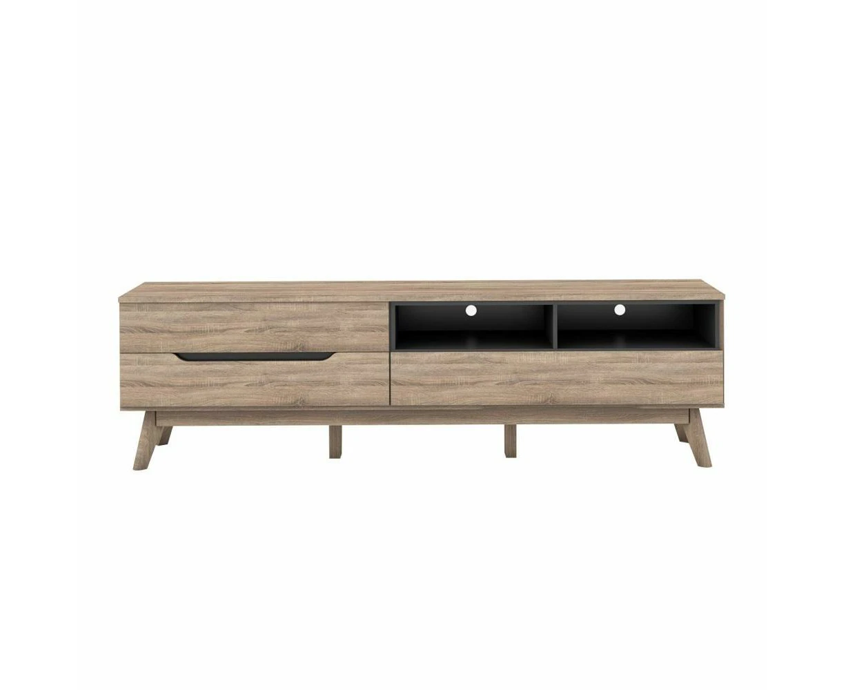 Chase Scandinavian TV Stand Cabinet Entertainment Unit 1.8m - Oak