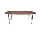 6IXTY2 Scandinavian Wooden Coffee Table - Metal Legs - Walnut Satin