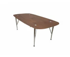 6IXTY2 Scandinavian Wooden Coffee Table - Metal Legs - Walnut Satin