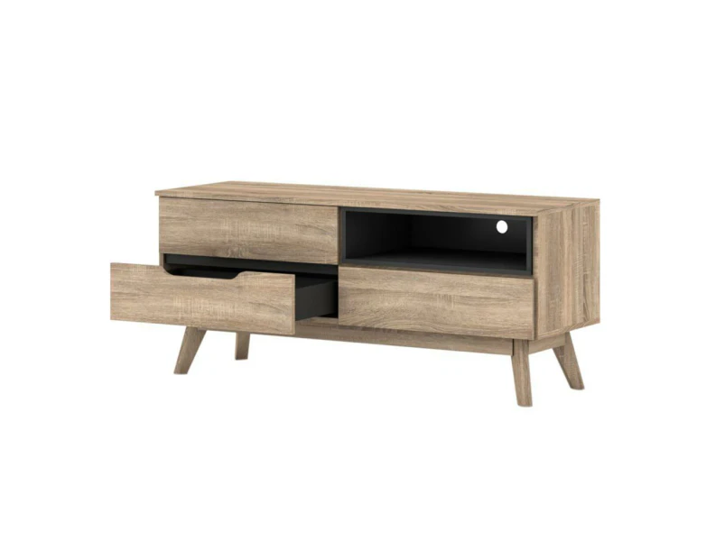 Chase Scandinavian TV Stand Cabinet Entertainment Unit 1.2m - Oak