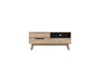 Chase Scandinavian TV Stand Cabinet Entertainment Unit 1.2m - Oak