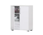 Murray 2-Door Multi-Purpose Cupboard Lowboy Storage Cabinet - White - White