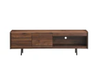 Lazlo Modern Scandinavian TV Stand Entertainment Unit - Walnut - Walnut