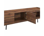 Lazlo Modern Scandinavian TV Stand Entertainment Unit - Walnut - Walnut