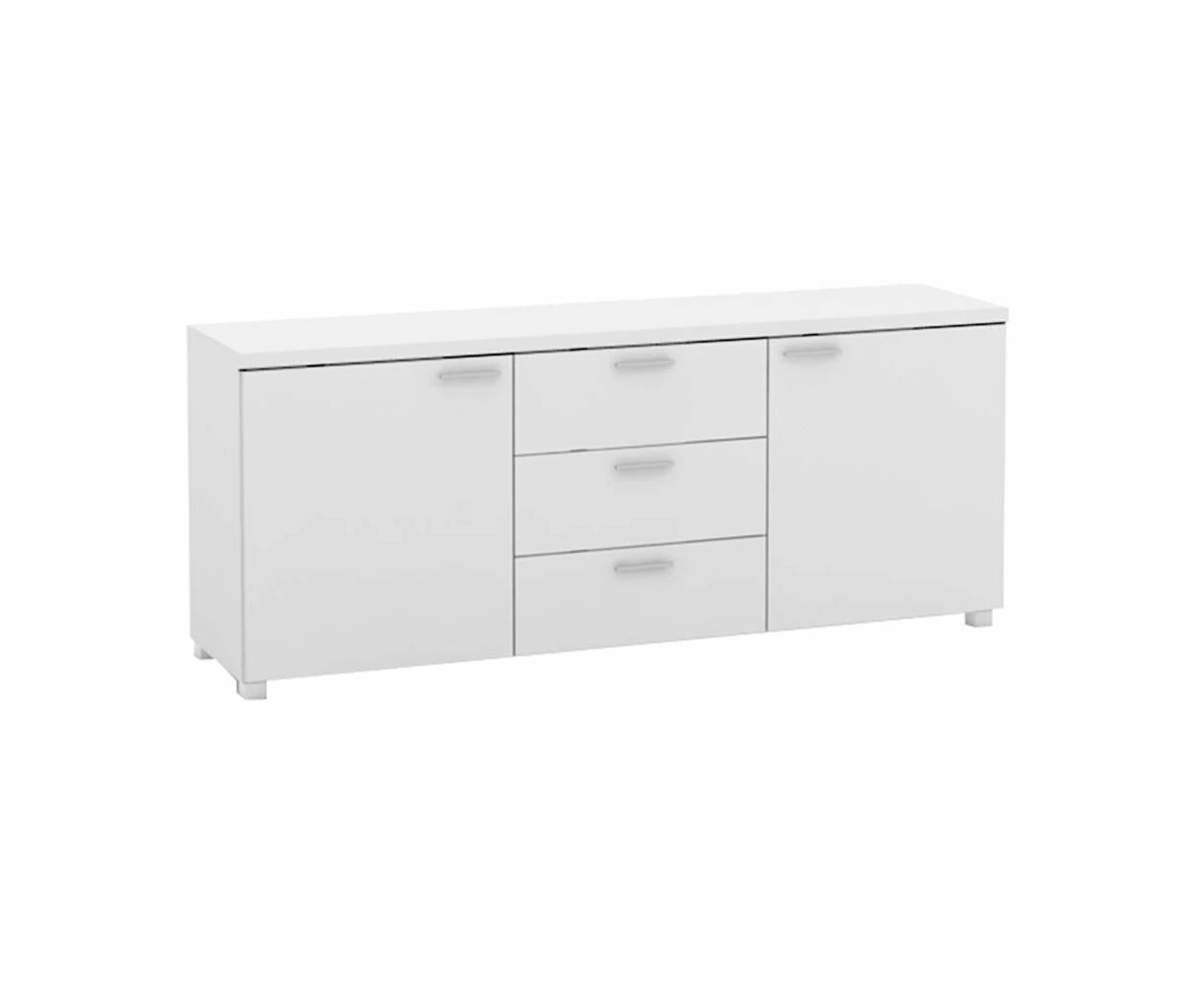 Baggio Buffet Sideboard TV Stand Storage Cabinet Cupboard - High Gloss White